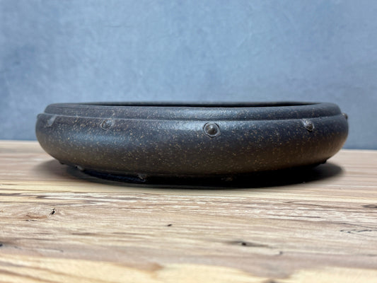 Shallow Riveted Round Pot