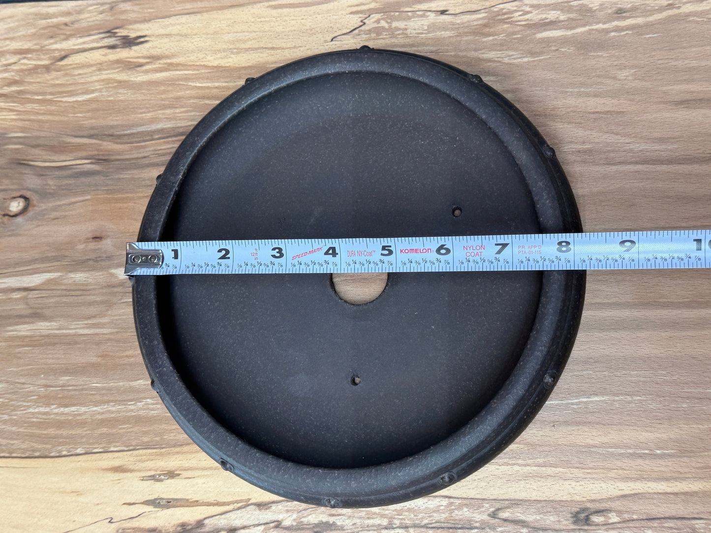 Shallow Riveted Round Pot