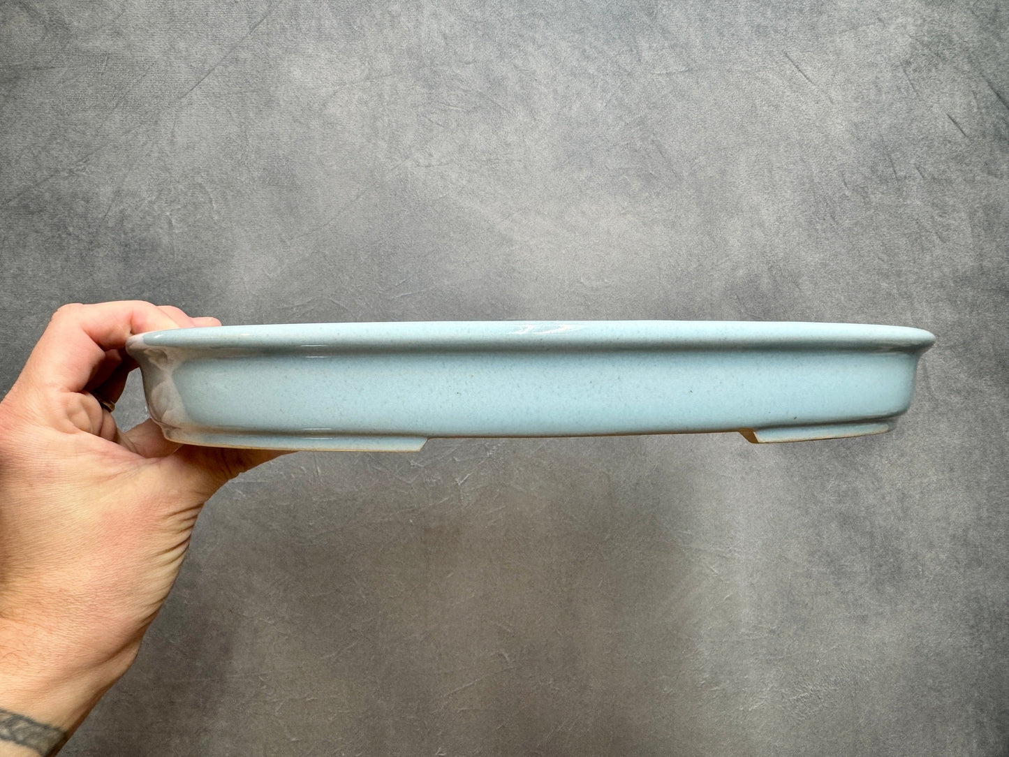 Large Shallow Glazed Oval