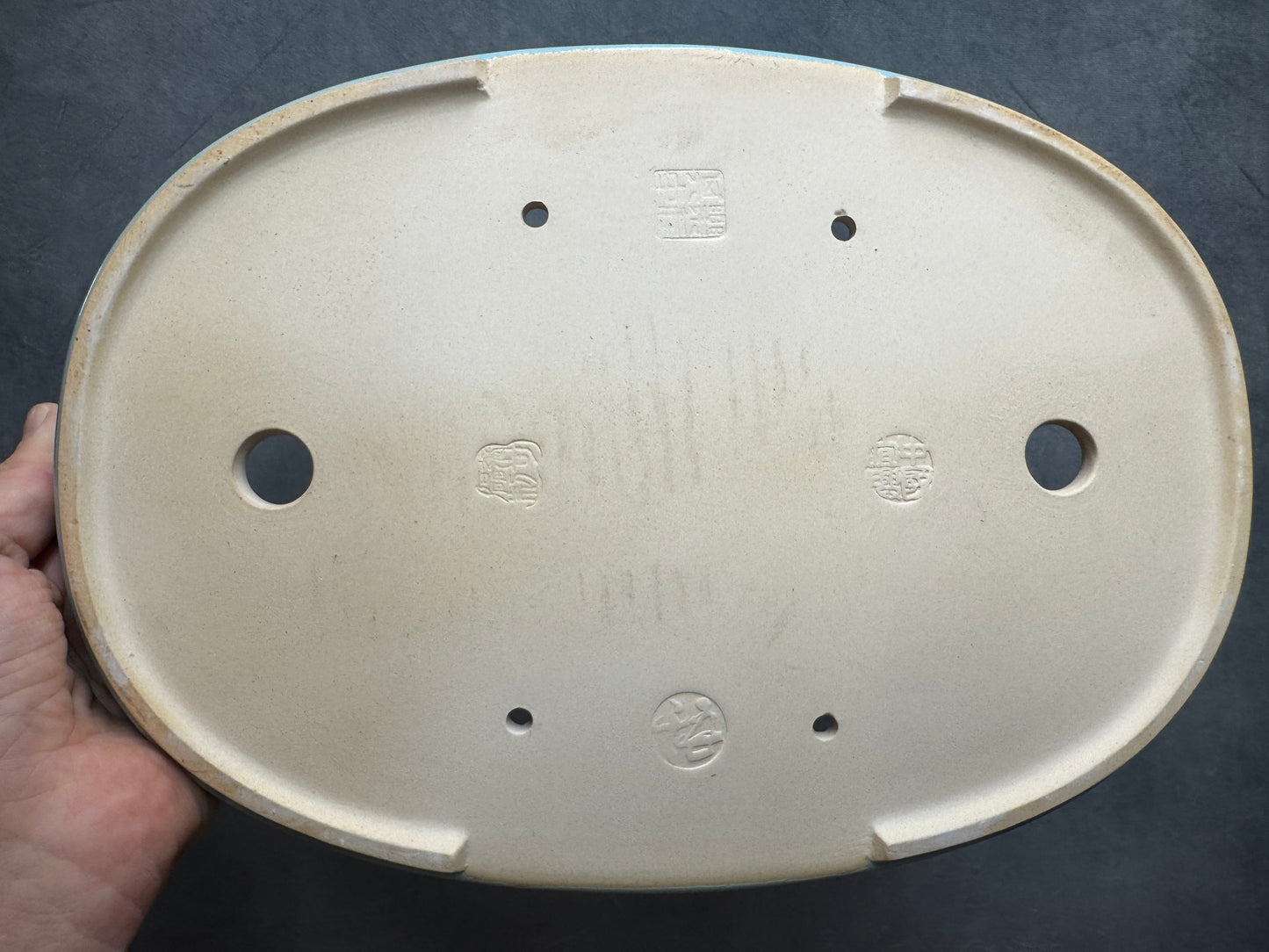 Large Shallow Glazed Oval