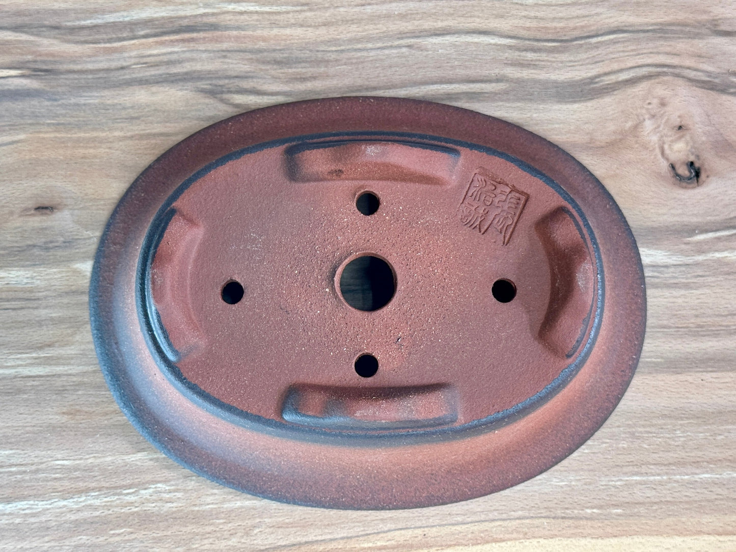 Gradient Finish Unglazed Tall Oval Pot