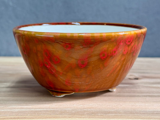 Speckle Glazed Round Pot