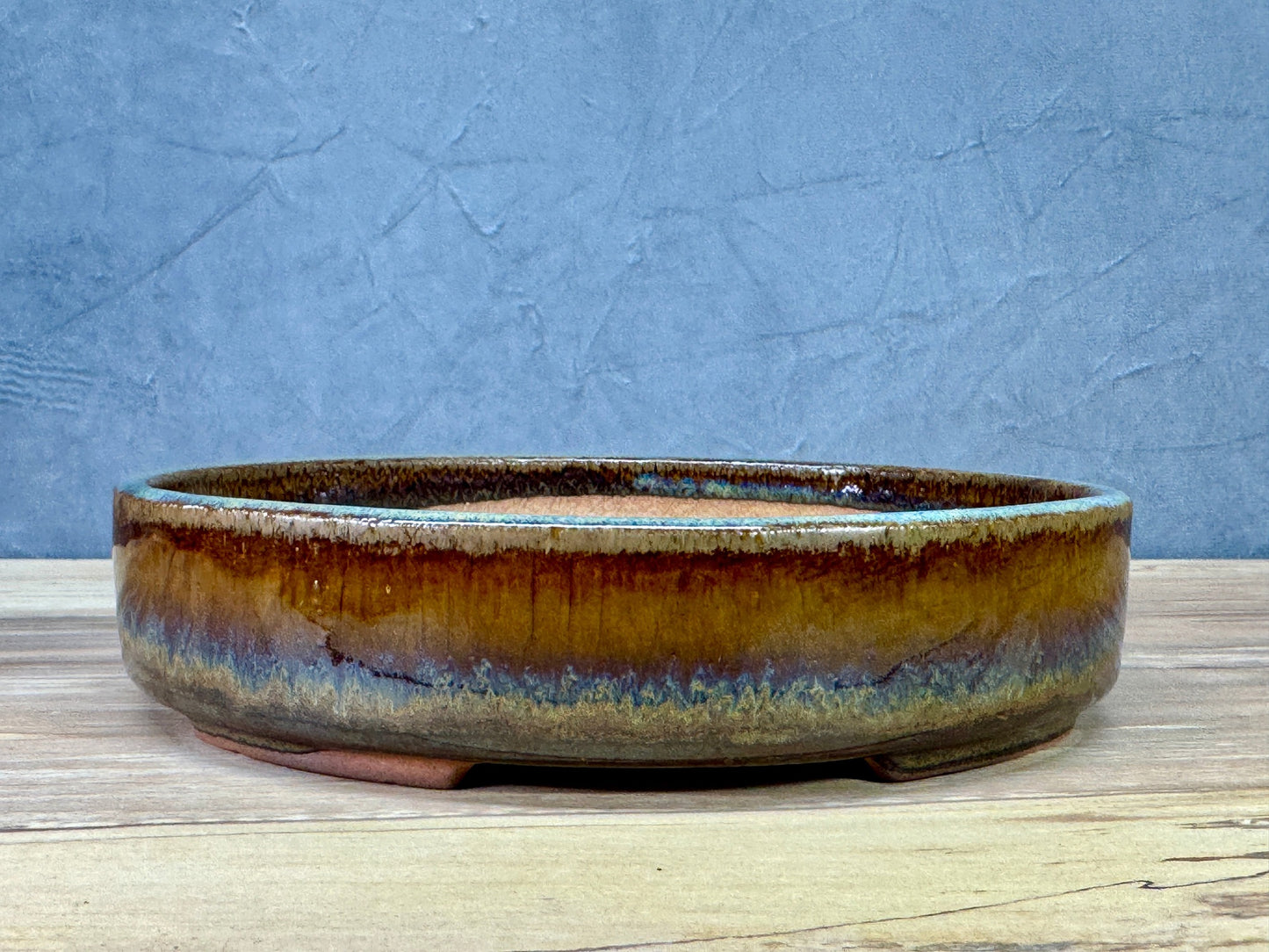 Shallow Multi-Glaze Korean Oval