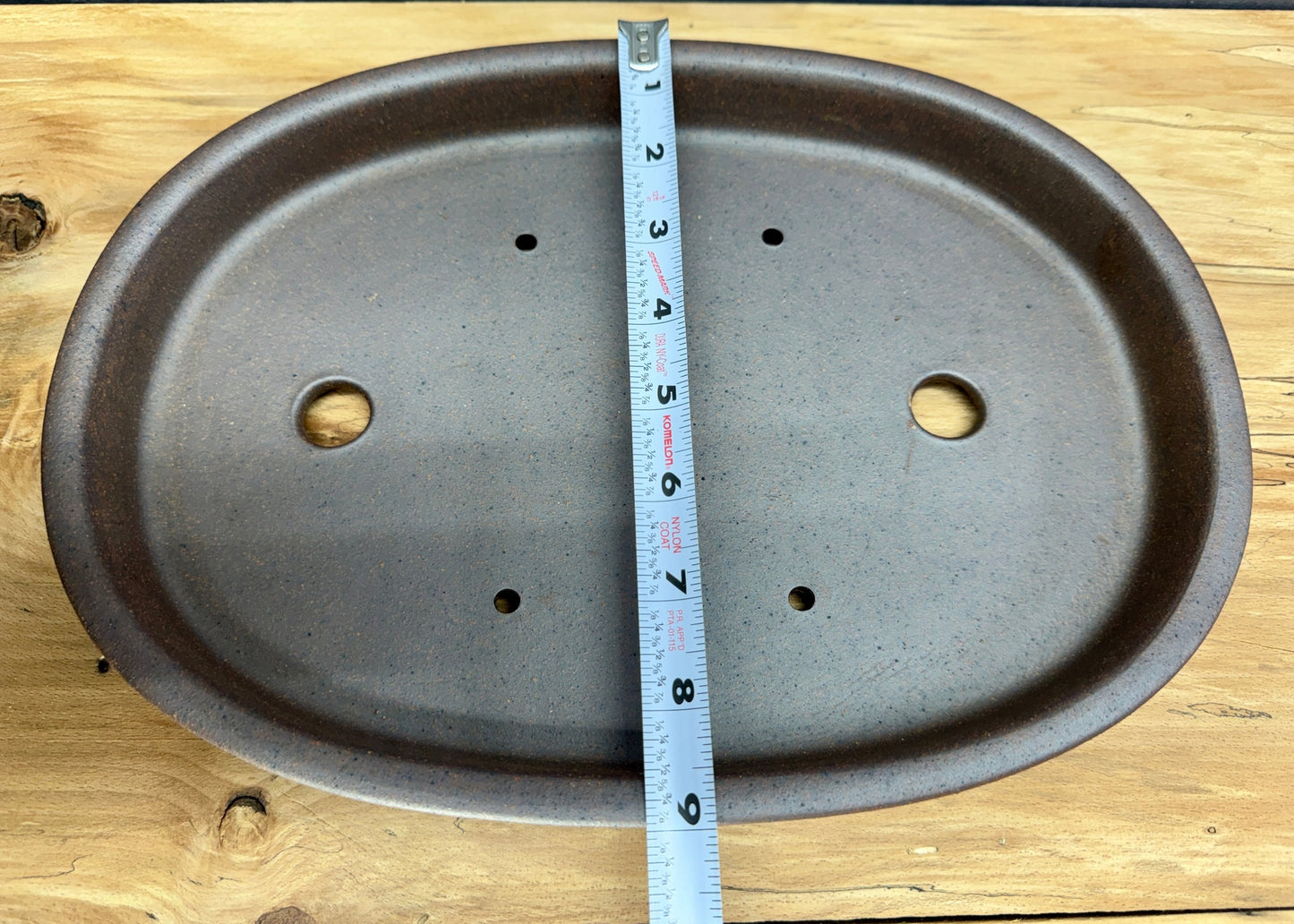 Shallow Unglazed Oval