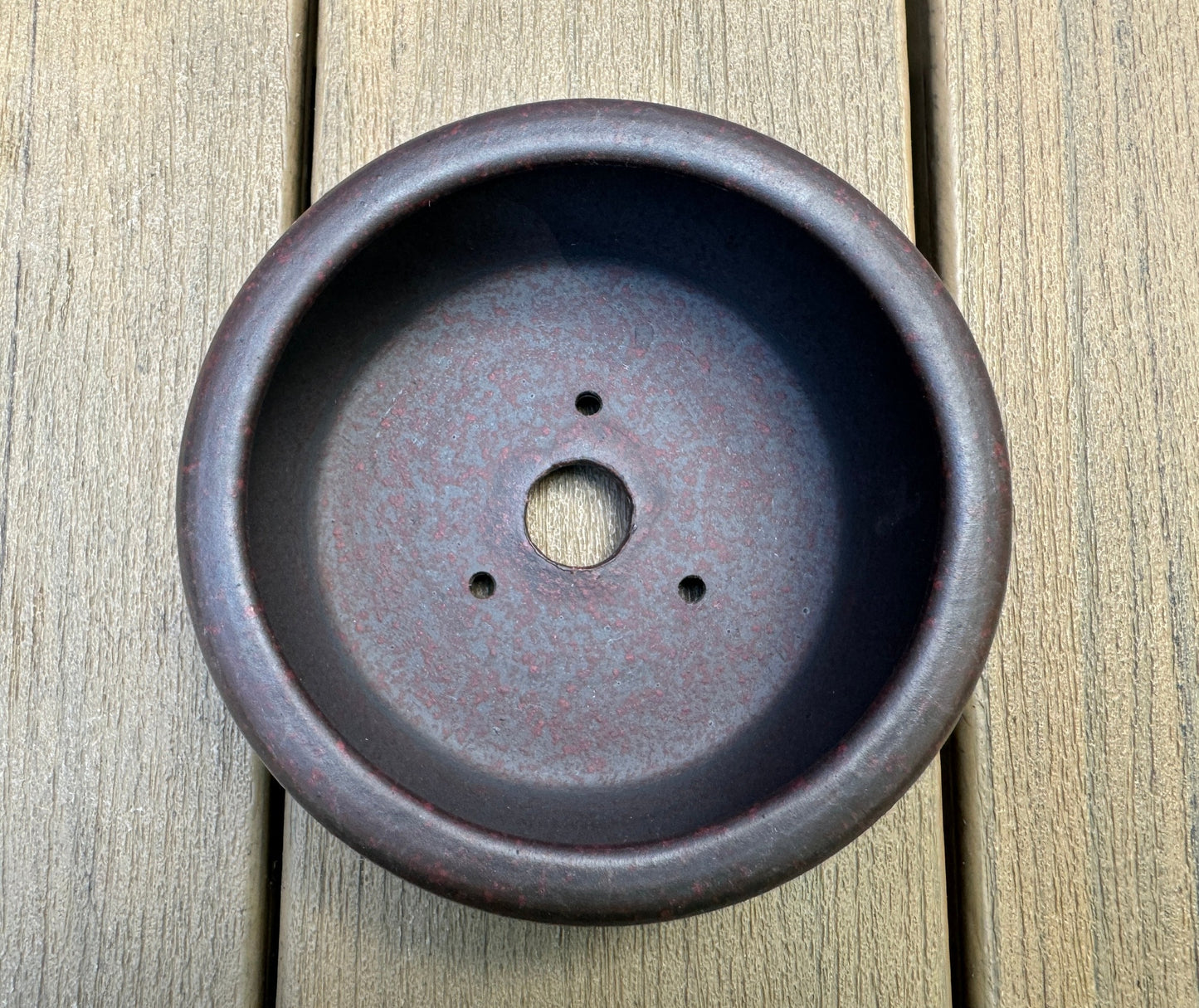 Textured Unglazed Round Pot