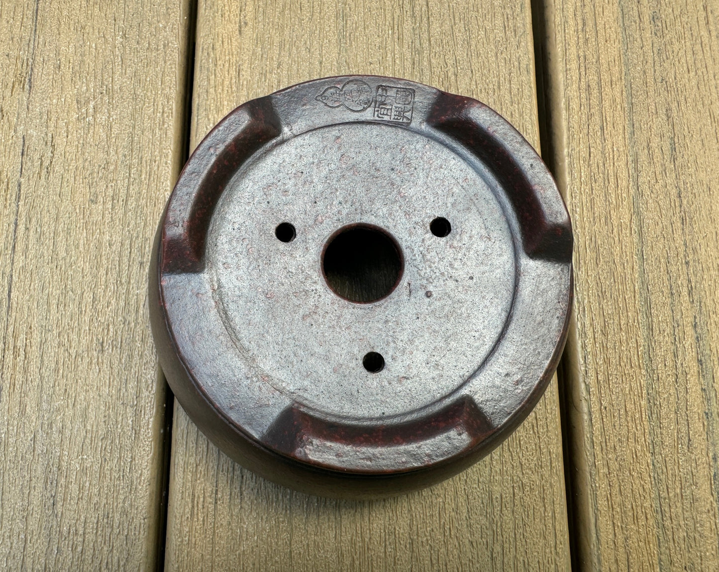 Textured Unglazed Round Pot