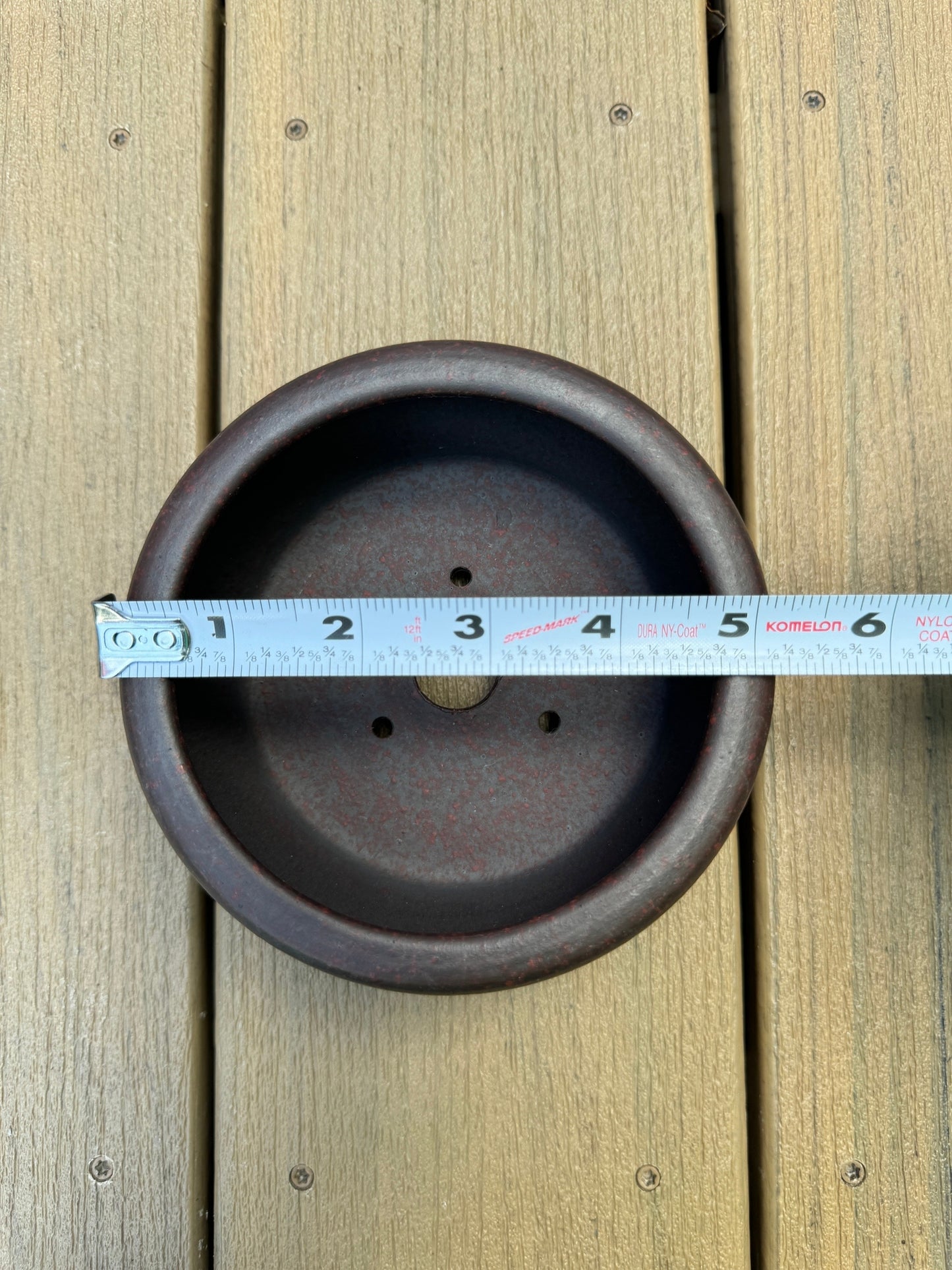 Textured Unglazed Round Pot