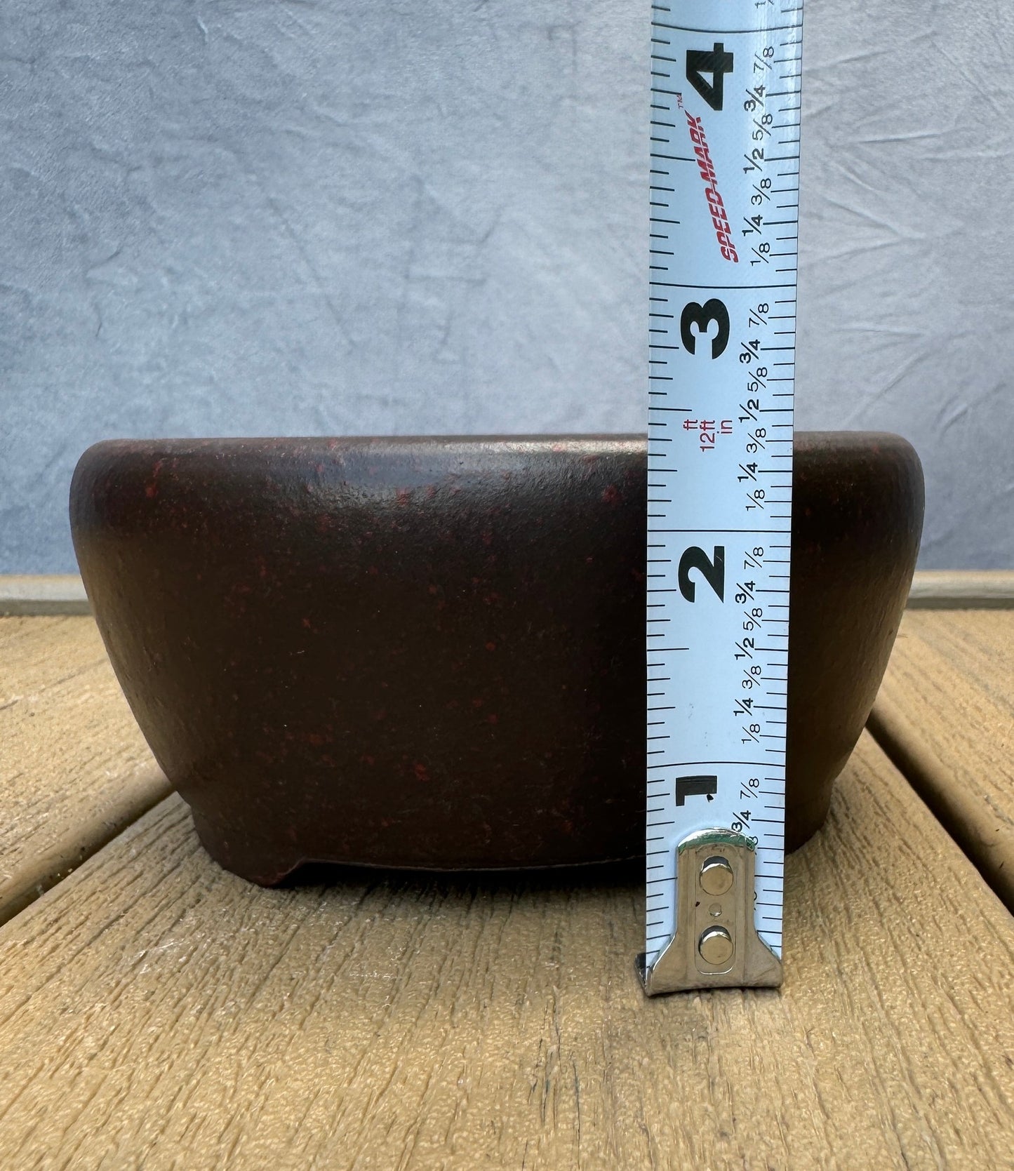 Textured Unglazed Round Pot