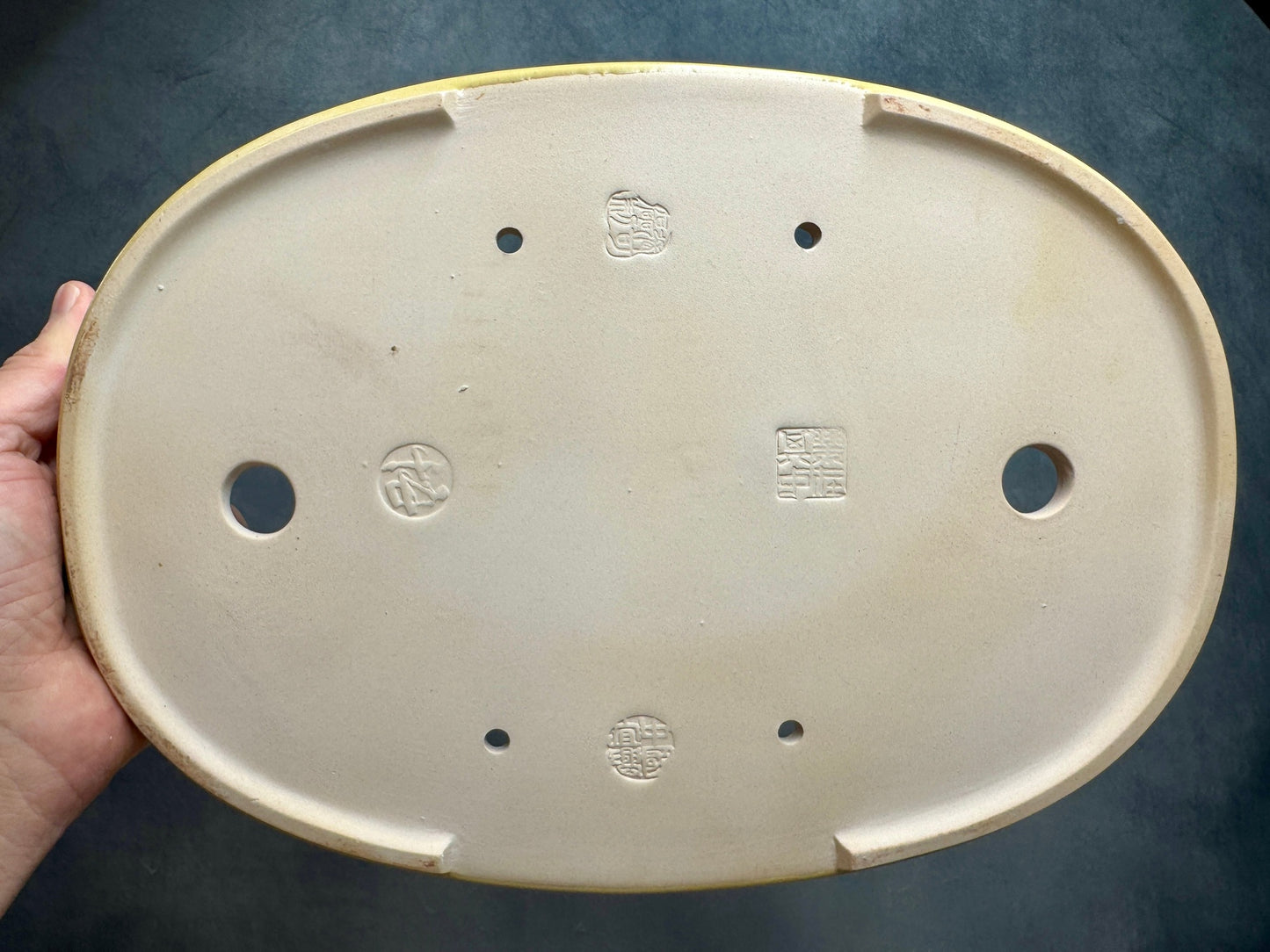 Large Shallow Glazed Oval