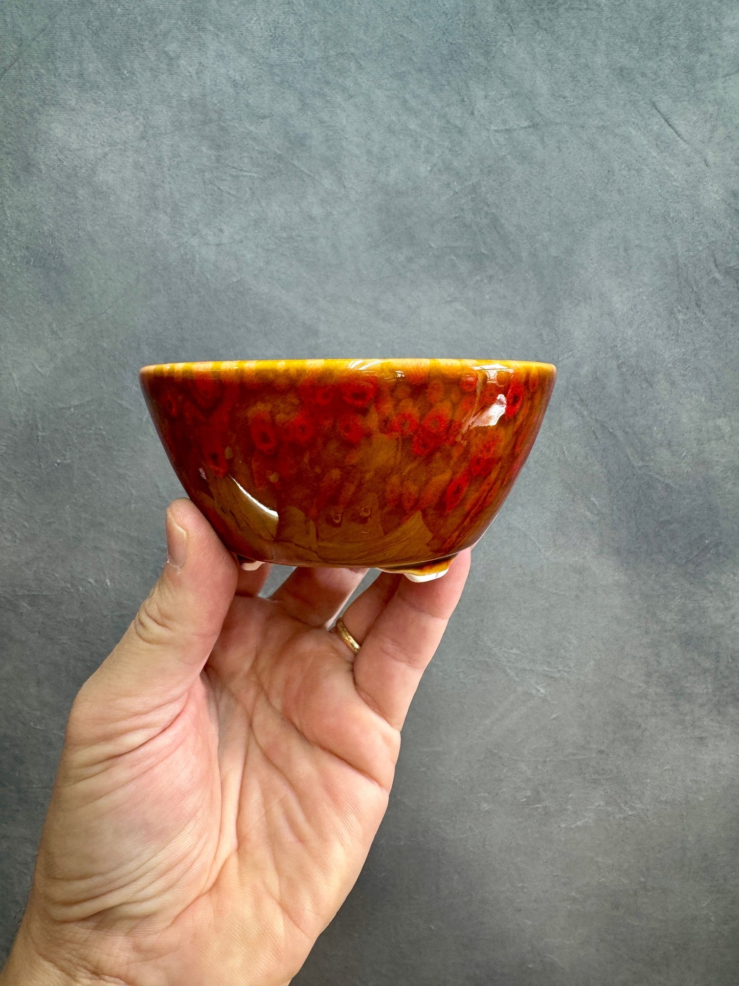 Speckle Glazed Round Pot