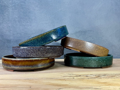 Shallow Multi-Glaze Korean Oval