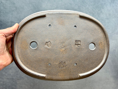 Shallow Unglazed Oval