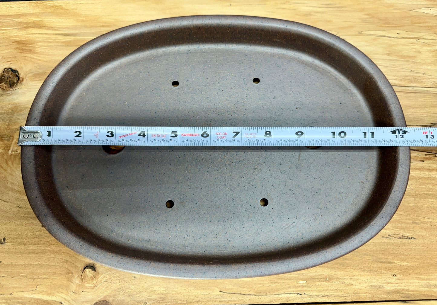 Shallow Unglazed Oval