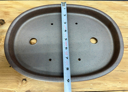 Shallow Unglazed Oval
