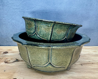Round Glazed Lotus (2 Sizes)