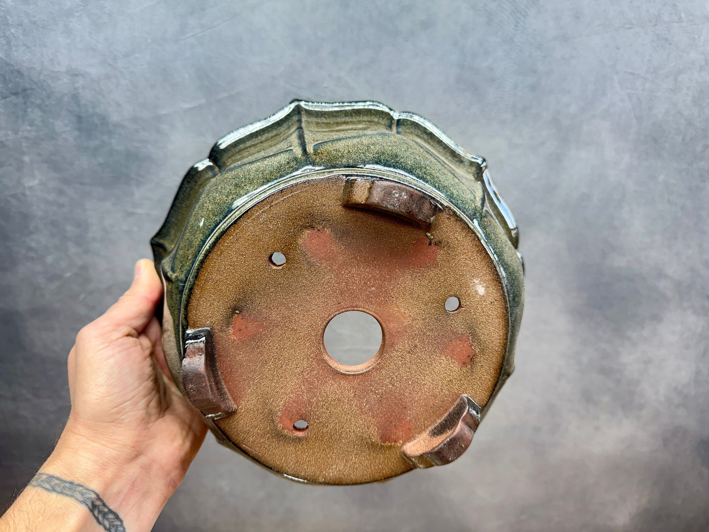 Round Glazed Lotus (2 Sizes)