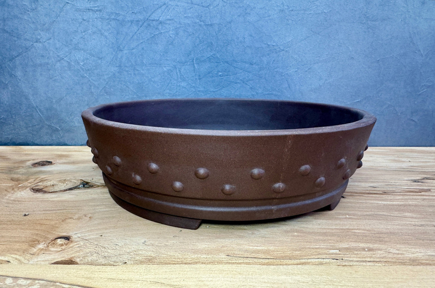 Large Purple Clay Drum