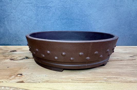 Large Purple Clay Drum