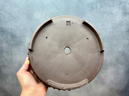 Large Purple Clay Drum