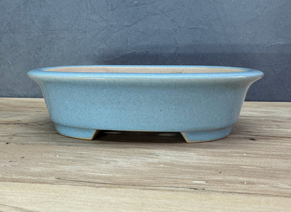 Deep Blue/Light Blue Oval Pot