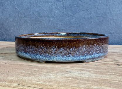 Shallow Multi-Glaze Korean Oval