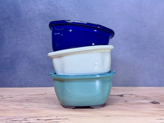 Lipped Japanese Bonsai Pot
