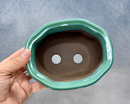 Lipped Japanese Bonsai Pot