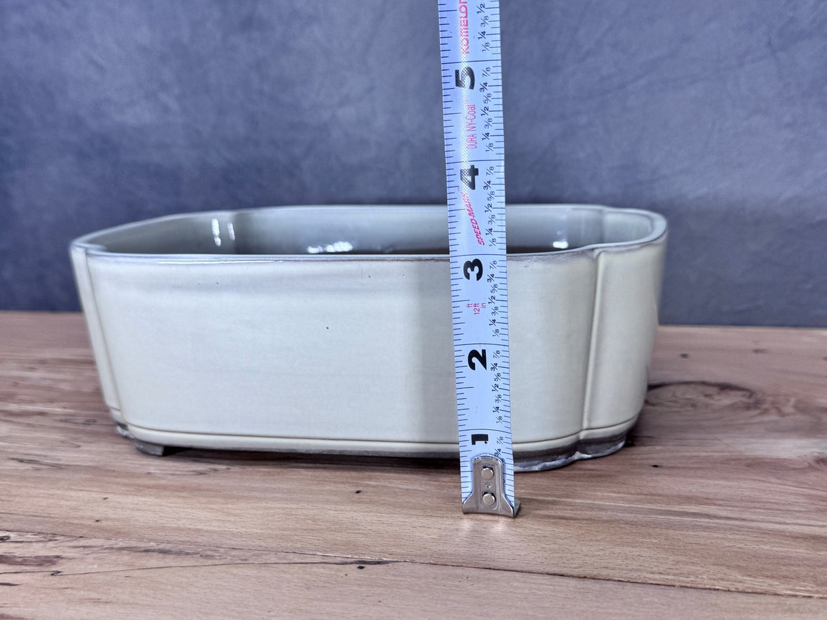 Scalloped Rectangle Japanese Pot