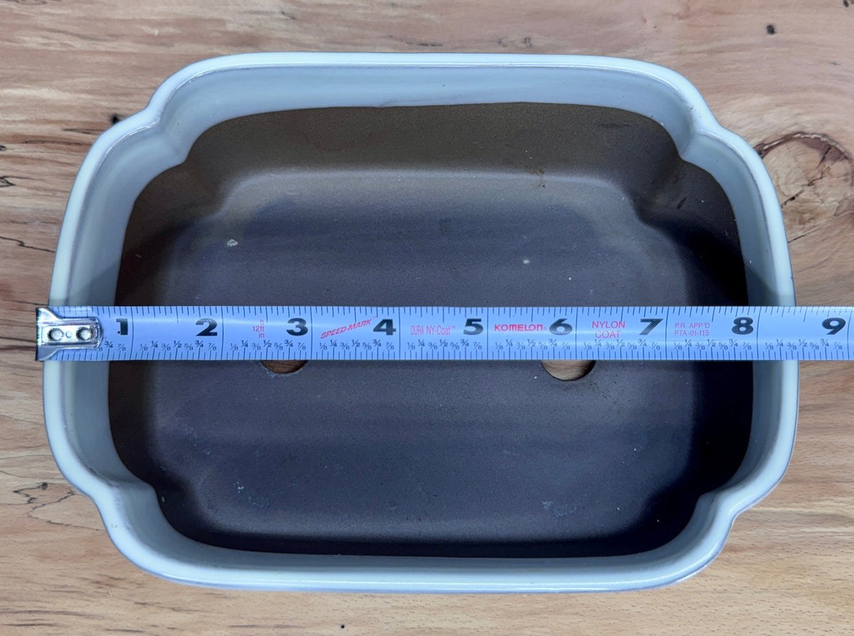 Scalloped Rectangle Japanese Pot