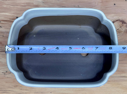 Scalloped Rectangle Japanese Pot