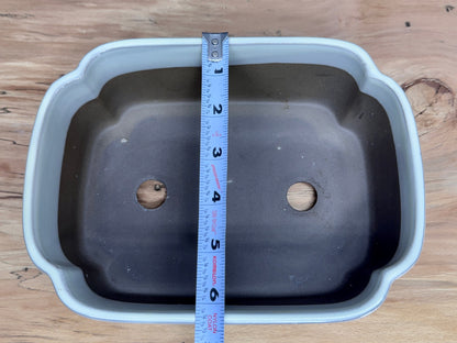 Scalloped Rectangle Japanese Pot